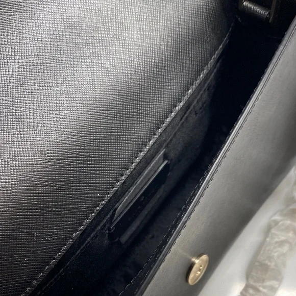 Kate Spade Carson Convertible Crossbody Black Saffiano Leather Preppy NWT - Picture 7 of 15